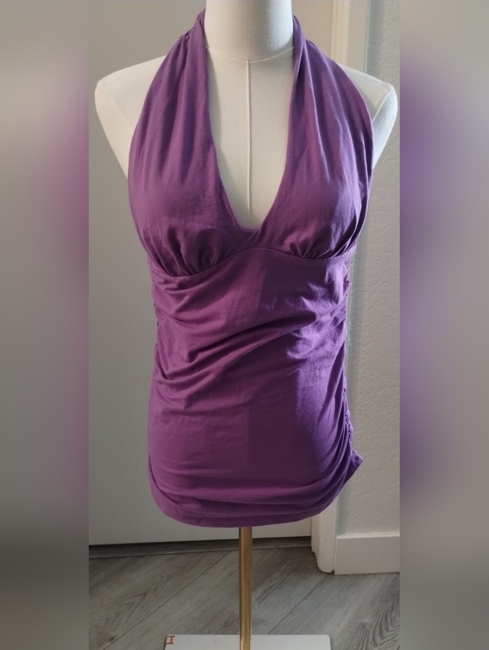 Bra Tops Purple Halter Tank Top - Women